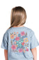 Simply Southern Youth Turtle Mineral Wash T-Shirt for Girls in Ashen