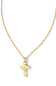 Kendra Scott Cross Pendant Necklace in Gold
