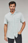 7Diamonds Keaton Striped Short Sleeve Shirt for Men in Light Green