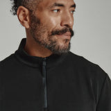7Diamonds REV Quarter-Zip Pullover for Men in Black