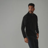 7Diamonds REV Quarter-Zip Pullover for Men in Black