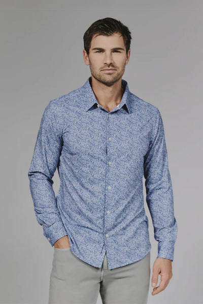 7Diamonds Prague Woven Shirt for Men in Blue