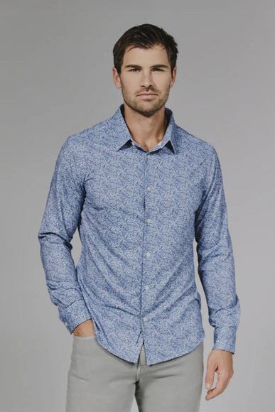 7Diamonds Prague Woven Shirt for Men in Blue