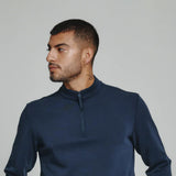 7Diamonds REV Quarter Zip Pullover for Men in Navy
