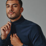 7Diamonds REV Quarter Zip Pullover for Men in Navy