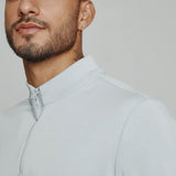7Diamonds REV Quarter Zip Pullover for Men in Platinum