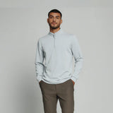 7Diamonds REV Quarter Zip Pullover for Men in Platinum