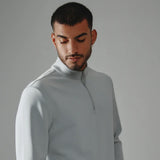 7Diamonds REV Quarter Zip Pullover for Men in Platinum