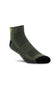 Ariat High Performance Quarter Crew Tek Work Socks 3 Pair Pack in Dark Green