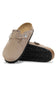 BOSTON CLOG RIVETS TAUPE SUEDE | 1030418
