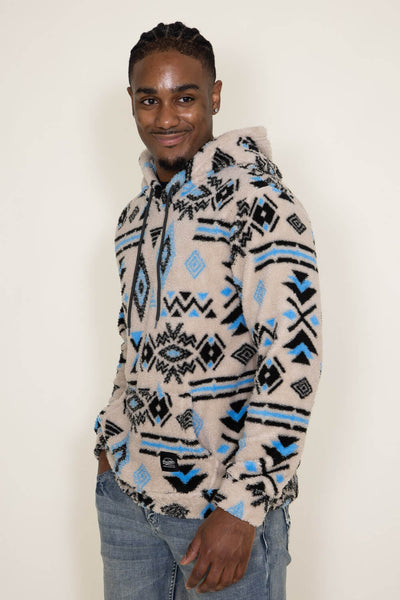 Brooklyn Cloth Sherpa Native Icons Hoodie for Men in Sand