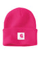 Carhartt-KNIT-RUBBER-PATCH-BEANIE-106920-P42-PINKGLOW