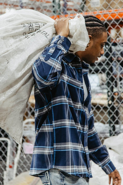 Carhartt Rugged Flex Midweight Flannel Shirt for Men in BlueCarhartt Rugged Flex Midweight Flannel Shirt for Men in Blue