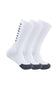 Carhartt Force Midweight Logo 3 Pack Crew Socks for Men in White