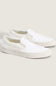Vans Classic Slip-On Checkboard Shoes for Women in Blanc De Blanc White
