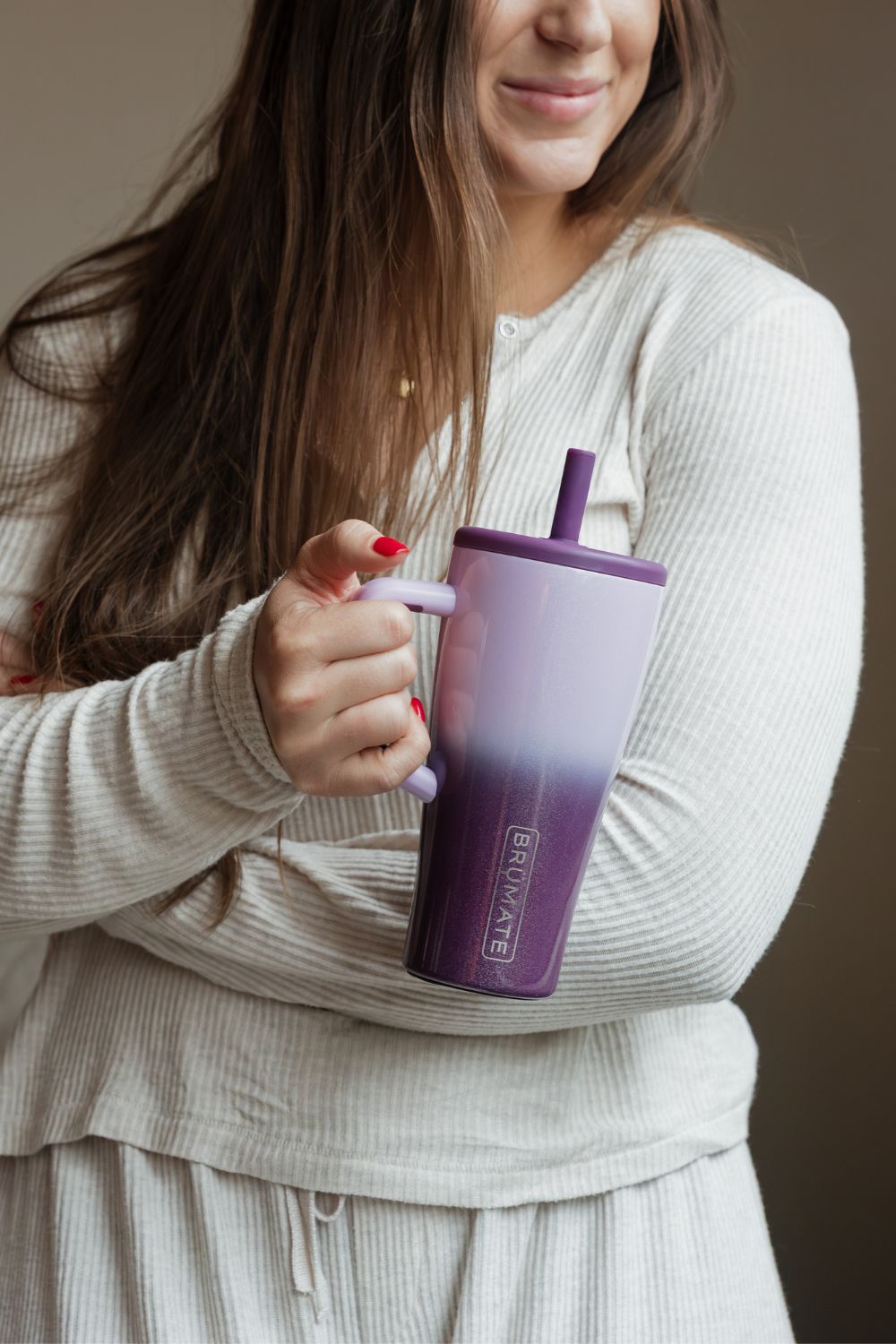 〖invisible ink〗MUD N DUST THE CUP BITER BruMate Era 20 oz Tumbler in Violet Crush | DWER20VCR-VIOLETCRUSH