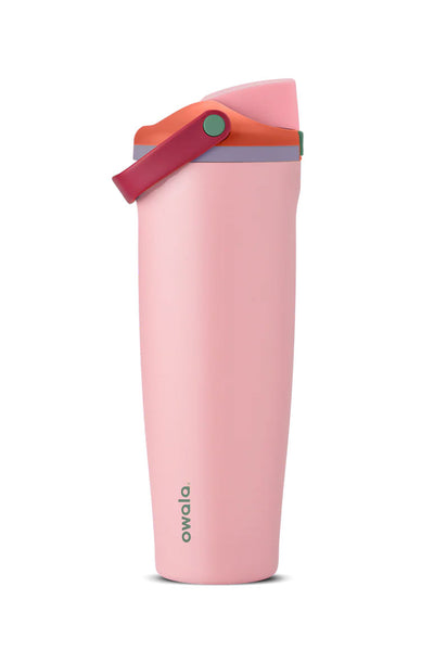 Owala FreeSip Sway 40 oz Stainless Steel Water Bottle in Sugar High