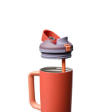 Owala FreeSip Tumbler 40 oz Stainless Steel Water Bottle in Terracotta Sunset