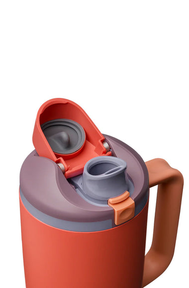 Owala FreeSip Tumbler 40 oz Stainless Steel Water Bottle in Terracotta Sunset