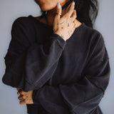 Free People We The Free Total Eclipse Tee for Women in Black