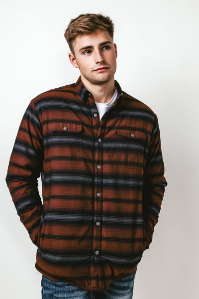 Kuhl Joyrydr Shirt Jacket for Men in Hickory Brown