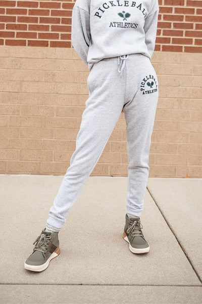 1897 Active Pickleball Joggers for Women in Light Heather Grey