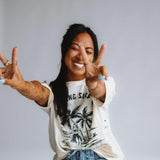 Billabong This Is Tropical Oversized Graphic T-Shirt for Women in White Cap