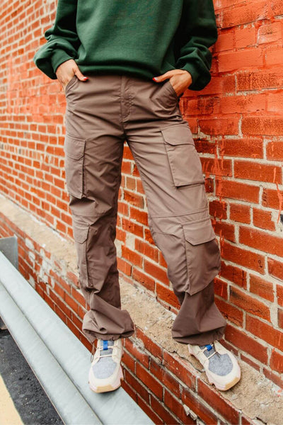 Love Tree Baggy Cargo Pants for Women in Brown