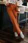 Mica High Rise Wide Leg Jeans for Women in Rustic Orange