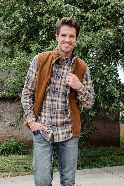 Union Canyon Vest for Men in Tan Brown