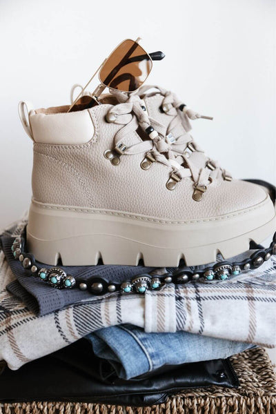 Zodiac Billie Lace Up Booties for Women in Taupe