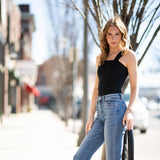 Mica High Rise Straight Crop Jeans for Women