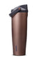 Owala FreeSip Sway 40 oz water bottle in Desert Smoke brown color against a white background, featuring a dark grey lid and a convenient carry handle.