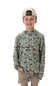 Burlebo Youth Performance Hoodie for Boys in Retro Duck Camo