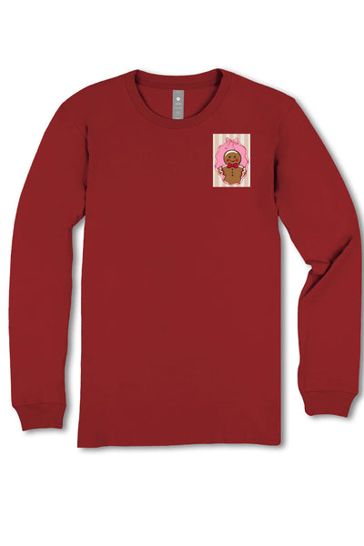 Simply Southern Plus Size Tis The Season Long Sleeve T-Shirt for Women in Red