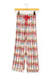 youth girls satin-like pajama pants with nutcrackers all over