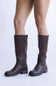 Pierre Dumas Paula Tall Faux Leather Boots for Women in Brown
