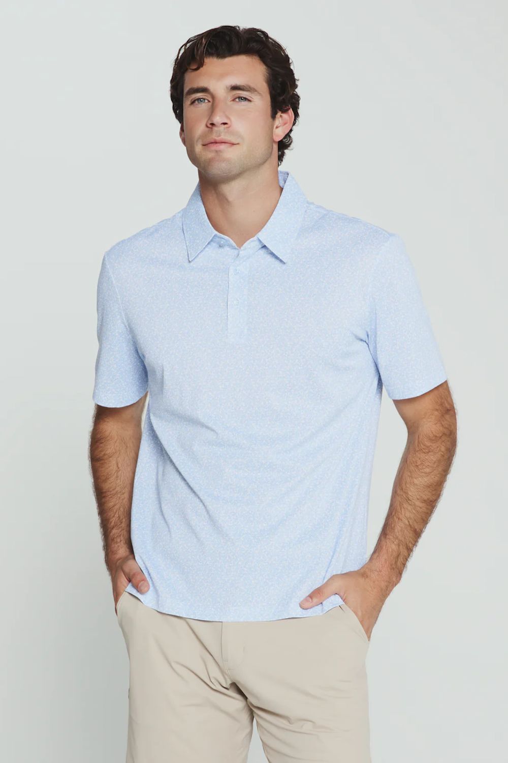 7Diamonds Aires Polo for Men in Light Blue at Glik's , L 7Diamonds Aires Polo for Men in Light Blue at Glik's , L