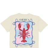 Simply Southern Womens Plus Size American Lobster T-Shirt for Women in Wisp