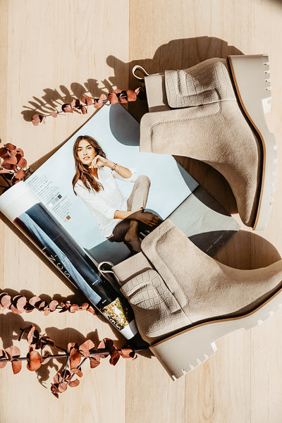 Soda Shoes Bait Lug Booties for Women in Brown | BAIT-S BONE