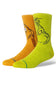 Stance Grinch Fuzzy Crew Socks for Men in Green/Yellow