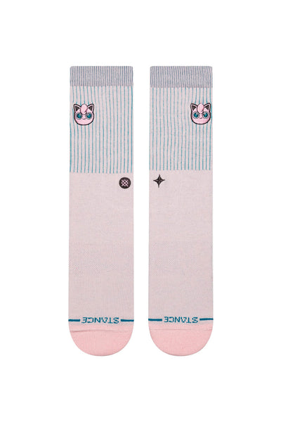 Stance Pokemon Jigglypuff Crew Socks for Men in Pink