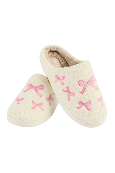 MIA Cozi Bow Slippers for Women in Pink