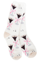 Fuzzy socks with martini glasses and bows