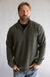 Weatherproof Vintage ¼ Button Sweater for Men in Kambaba Olive