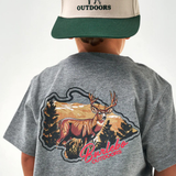 Y-SST-HCBK-DHG-DKGREY-Youth Tee-Hill Country Buck-Dark Heather Grey