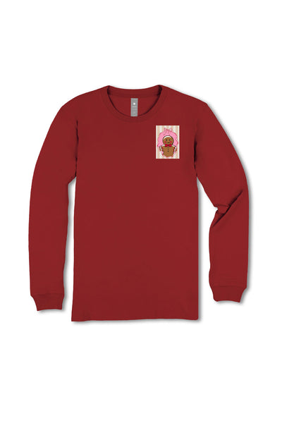 Simply Southern Youth Tis The Season Long Sleeve T-Shirt for Girls in Red