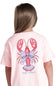 Simply Southern Youth Lobster T-Shirt for Girls in Rosy