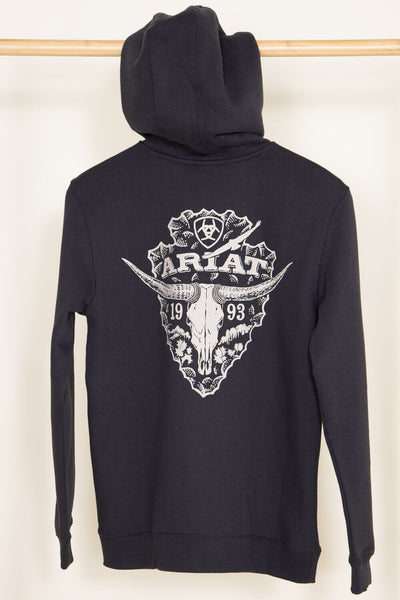Ariat Youth Arrowhead 2.0 Hoodie for Boys in Dark Grey