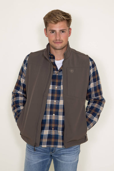 Ariat Logo 2.0 Softshell Vest for Men in Brown